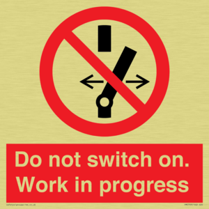 Do not switch on. Work in progress
